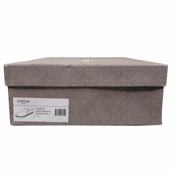 Botkier Harper Slip On Sneaker in Grey Graphic Women's Size 7.5 Medium NEW - Picture 11 of 11